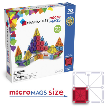 Klocki magnetyczne microMAGS 70 el. MAGNA-TILES