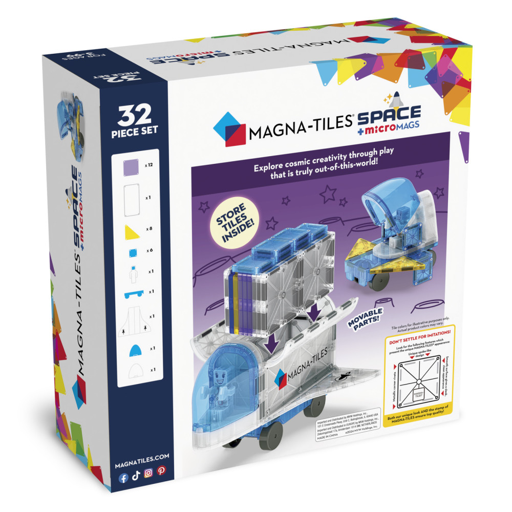 Klocki magnetyczne Kosmos rakieta MAGNA-TILES