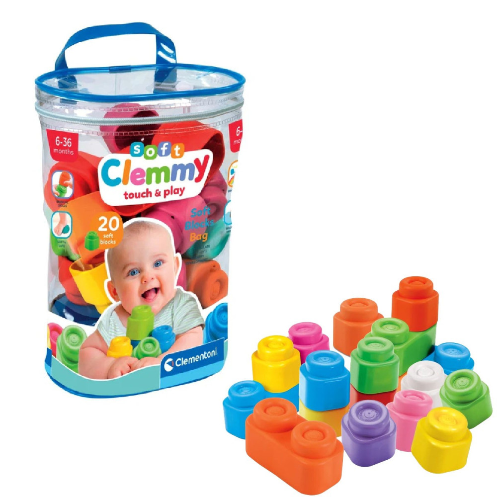 Miękkie Klocki w Worku Clemmy Baby - Clementoni