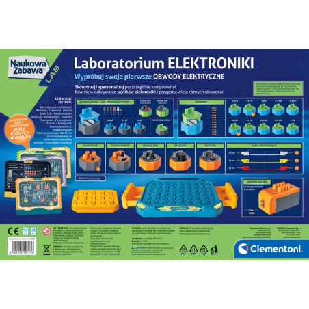 Laboratorium elektroniki obwody elektryczne Clementoni