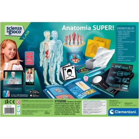 Super Anatomia laboratorium naukowe Clementoni