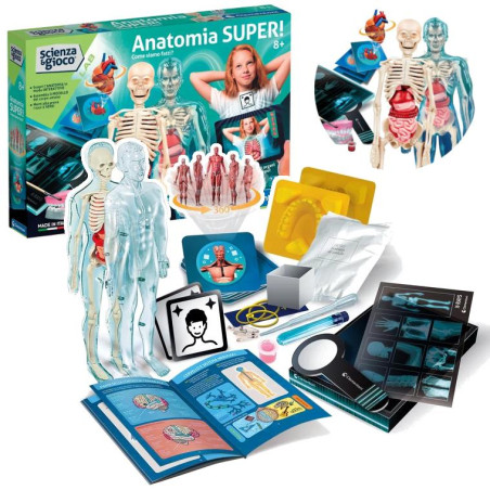 Super Anatomia laboratorium naukowe Clementoni