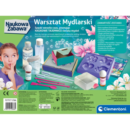 Warsztat Mydlarski zrób mydełka Clementoni