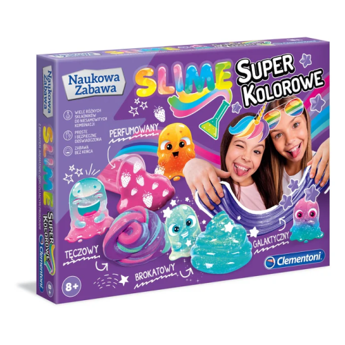 Super Kolorowe Slime laboratorium dla dzieci Clementoni