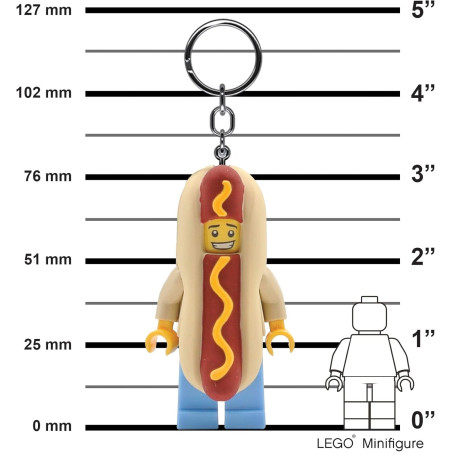 Lego breloczek z latarką człowiek Hot Dog 5005705