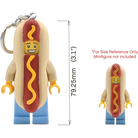 Lego breloczek z latarką człowiek Hot Dog 5005705