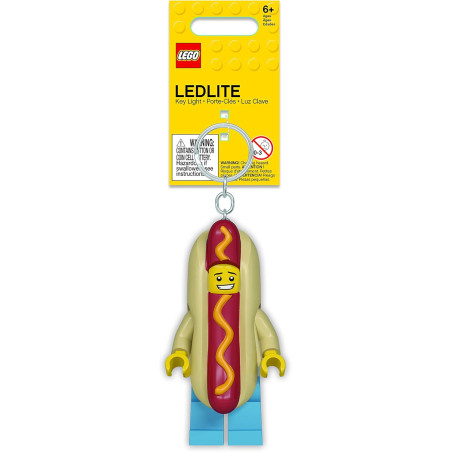 Lego breloczek z latarką człowiek Hot Dog 5005705