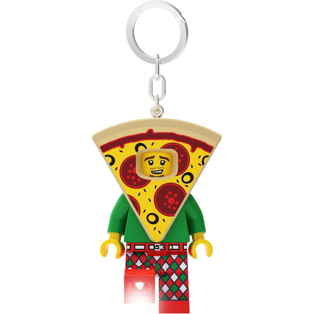 Lego breloczek z latarką LED ludzik Pizza KE176