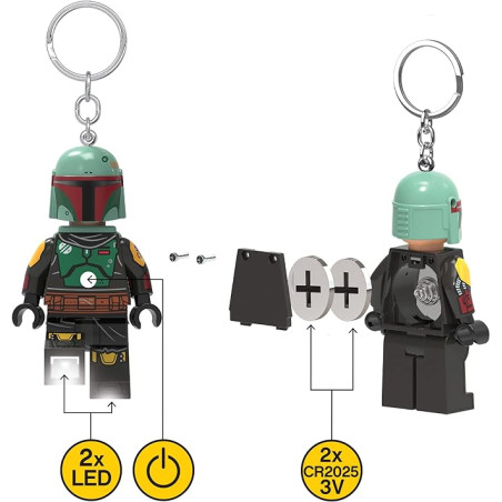 Lego breloczek z latarką LED Star Wars Boba Fett KE188