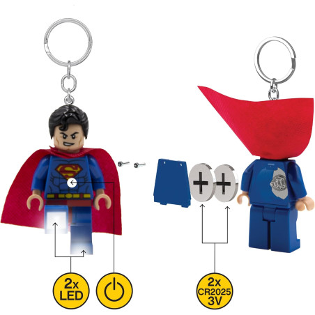 Lego breloczek z latarką Superman LGL-KE39H