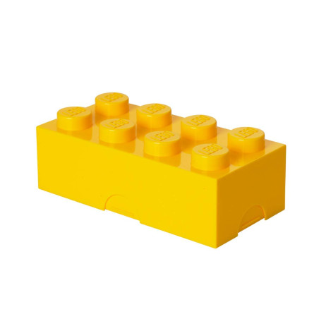 Lego pudełko klocek żółty, lunchbox, piórnik, pojemnik