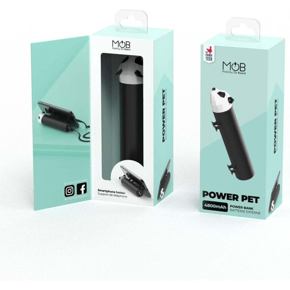 Powerbank - stojak Panda 4800 mAh Mobility On Board