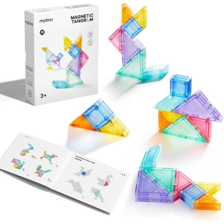 Tangram magnetyczny 3D z klepsydrą łamigłówka mideer