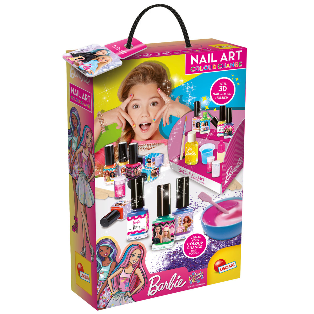 Barbie manicure lakiery zmieniające kolor Lisciani