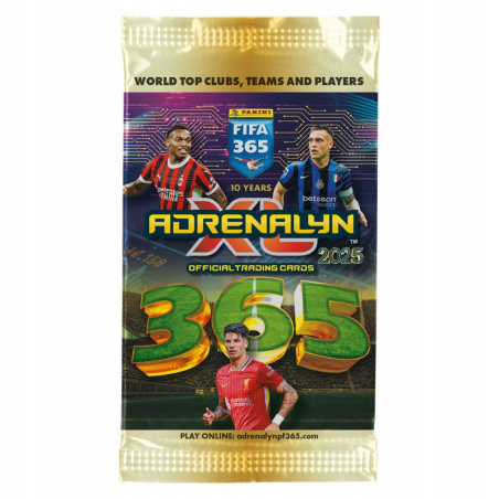 Karty Piłkarskie FIFA 365 2025 ADRENALYN XL PANINI Saszetka 6 szt.