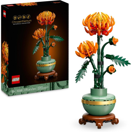 Chryzantema Lego 10368 kwiat w doniczce