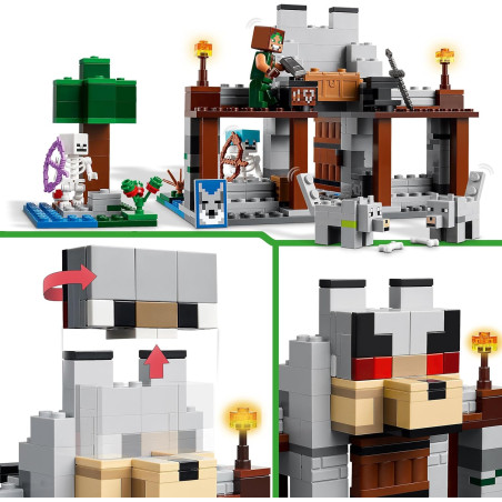 Wilcza twierdza Lego Minecraft 21261