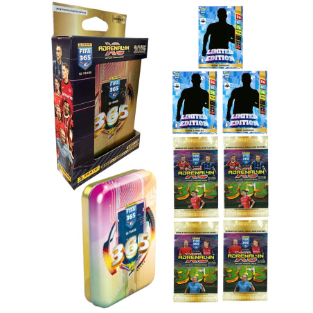 Mini Puszka 4 Saszetki 3 Karty Limited Piłkarskie FIFA 365 2025 ADRENALYN XL PANINI