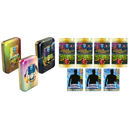 Mini Puszka 4 Saszetki 3 Karty Limited Piłkarskie FIFA 365 2025 ADRENALYN XL PANINI