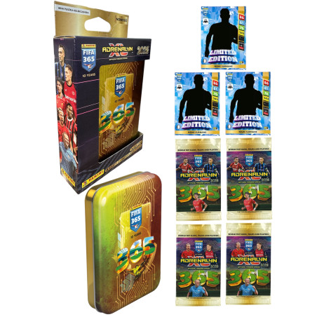 Mini Puszka 4 Saszetki 3 Karty Limited Piłkarskie FIFA 365 2025 ADRENALYN XL PANINI