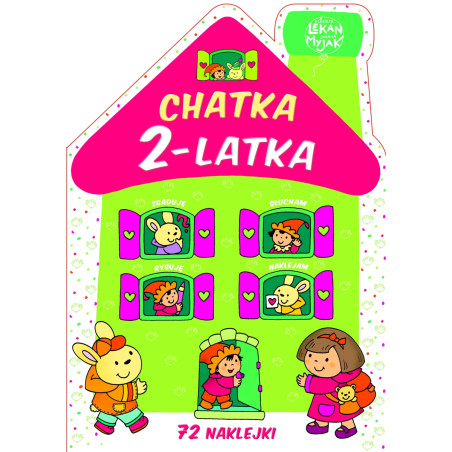 Chatka 2-latka książeczka z naklejkami i zadaniami