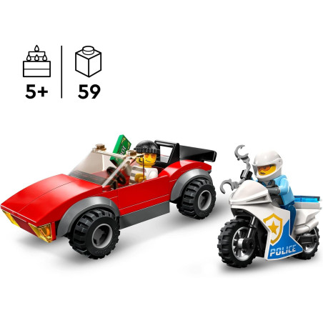 Lego 60392 Motocykl policyjny – pościg za samochodem