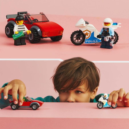 Lego 60392 Motocykl policyjny – pościg za samochodem