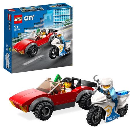 Lego 60392 Motocykl policyjny – pościg za samochodem