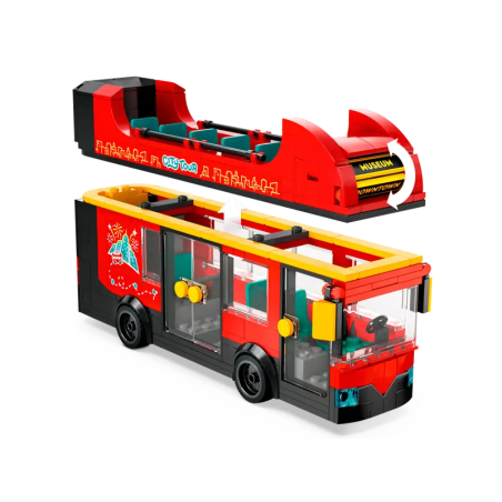 Czerwony, piętrowy autokar Lego 60407