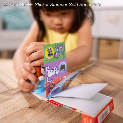 Naklejki uzupełniające i notesik zabaw Zwierzątka Sticker WOW Melissa & Doug