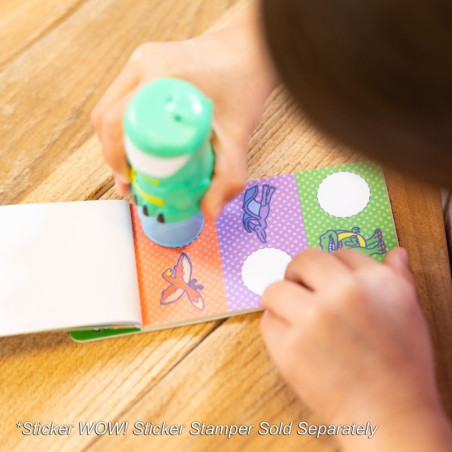 Naklejki uzupełniające i notesik zabaw Dinozaury Sticker WOW Melissa & Doug