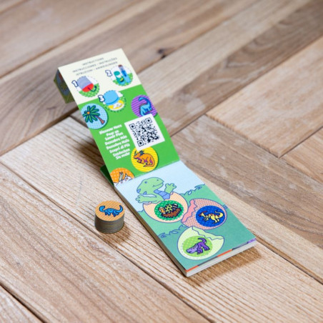 Naklejki uzupełniające i notesik zabaw Dinozaury Sticker WOW Melissa & Doug