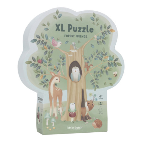 Puzzle Drzewo 37 el. 90 cm Forest Friends Little Dutch