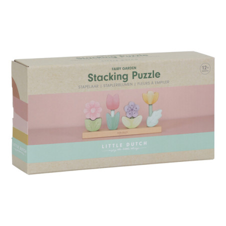 Układanka Kwiaty Fairy Garden Stacking Puzzle Little Dutch