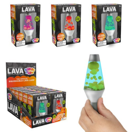 Schylling Lava Squish N Flow gniotek lampa z lawą czerwony