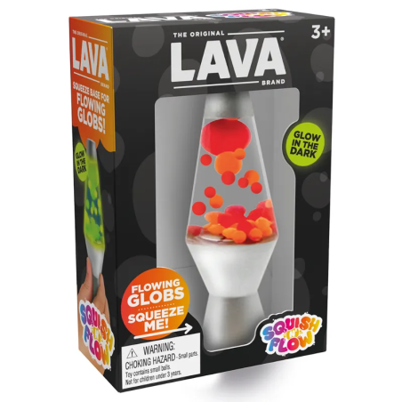 Schylling Lava Squish N Flow gniotek lampa z lawą czerwony