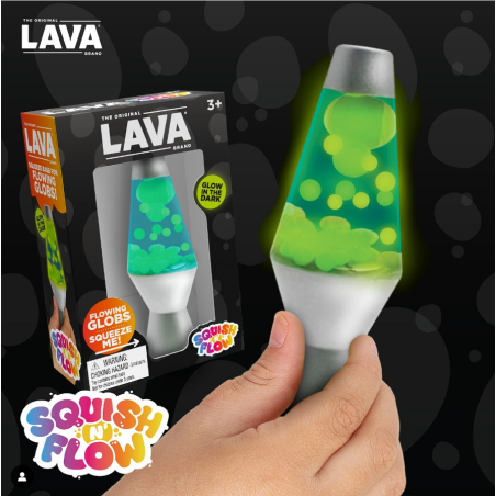 Schylling Lava Squish N Flow gniotek lampa z lawą niebieski