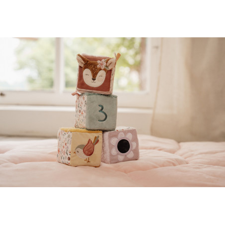 Little Dutch 4 miękkie klocki Soft Cubes Fairy Garden