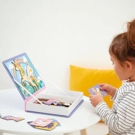 Janod magnetyczna układanka Jednorożec Magnetibook