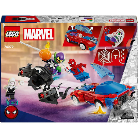 Wyścigówka Spider-Mana i Zielony Goblin Lego Marvel 76279