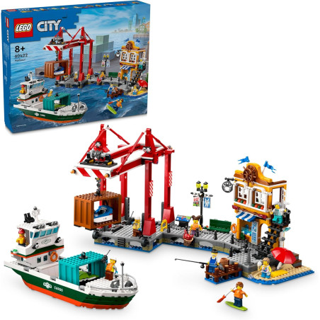 Lego 60422 Nadmorski port ze statkiem towarowym