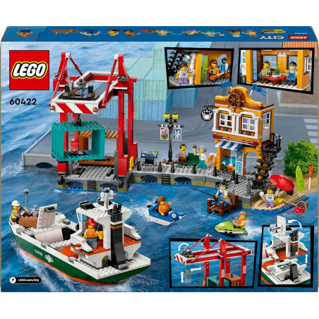 Lego 60422 Nadmorski port ze statkiem towarowym