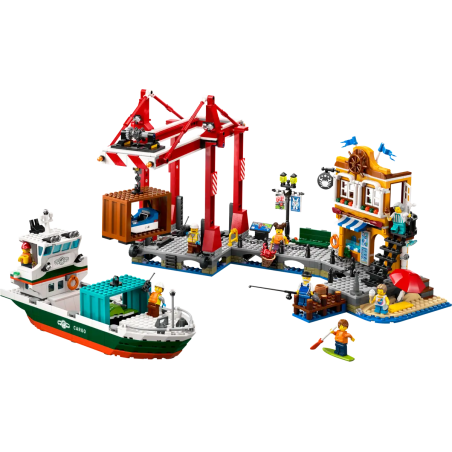 Lego 60422 Nadmorski port ze statkiem towarowym