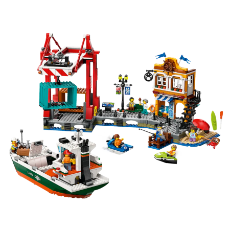 Lego 60422 Nadmorski port ze statkiem towarowym