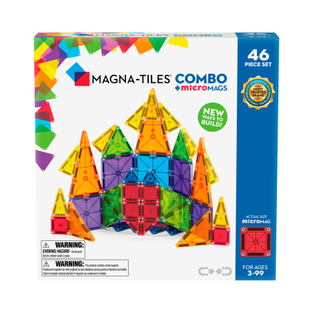 MAGNA-TILES klocki magnetyczne COMBO microMAGS 46 el.