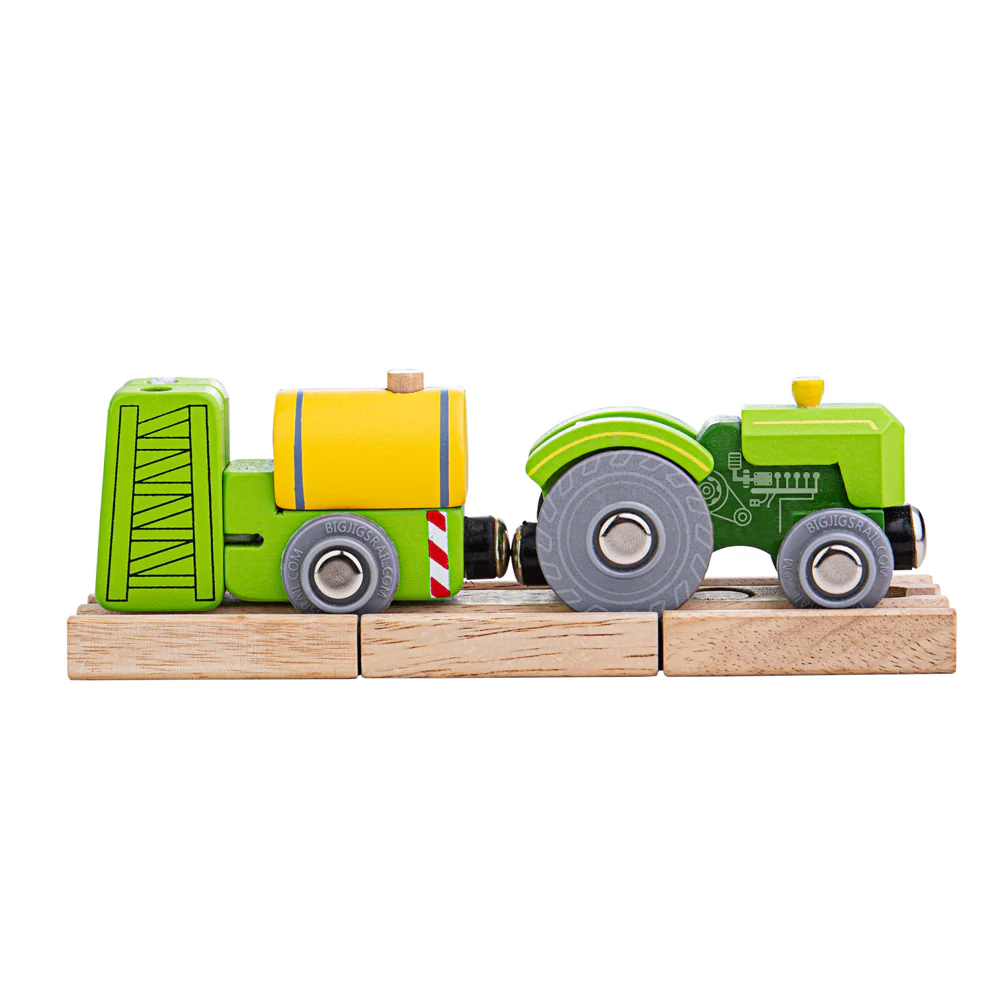 Traktor - pociąg z opryskiwaczem Bigjigs Rail