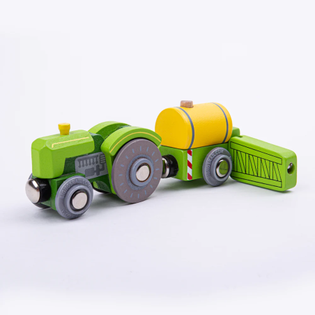 Traktor - pociąg z opryskiwaczem Bigjigs Rail