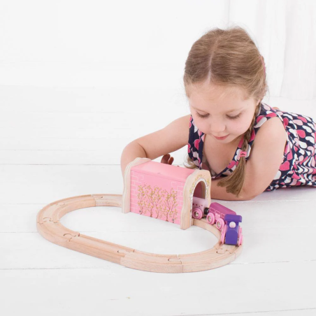 Tunel kolejowy różowy Bigjigs Rail