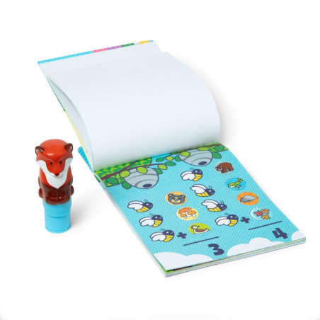 Stempelek z naklejkami Lisek Sticker WOW Melissa & Doug