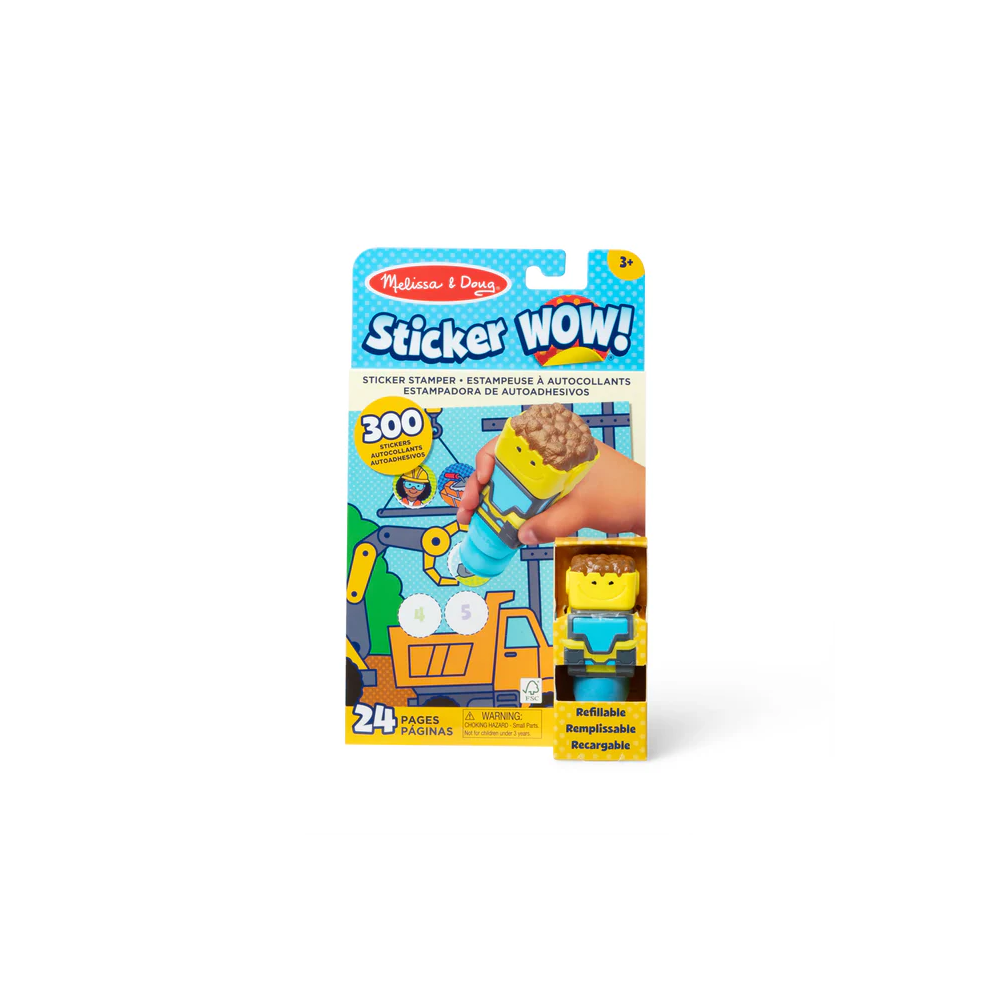 Stempelek z naklejkami Plac Budowy Sticker WOW Melissa & Doug